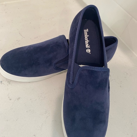 Never Worn - Timberland Women’s Dausette Slip On Sneaker Shoe! Beautiful Blue! - Picture 7 of 8